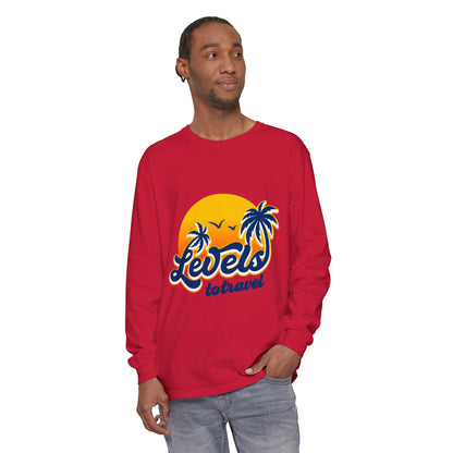 Beach Vibes Long Sleeve T-Shirt - "Levels to Travel"