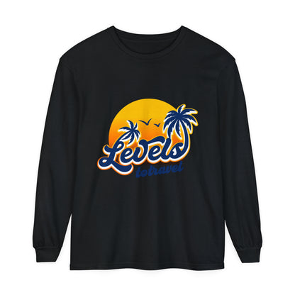 Beach Vibes Long Sleeve T-Shirt - "Levels to Travel"