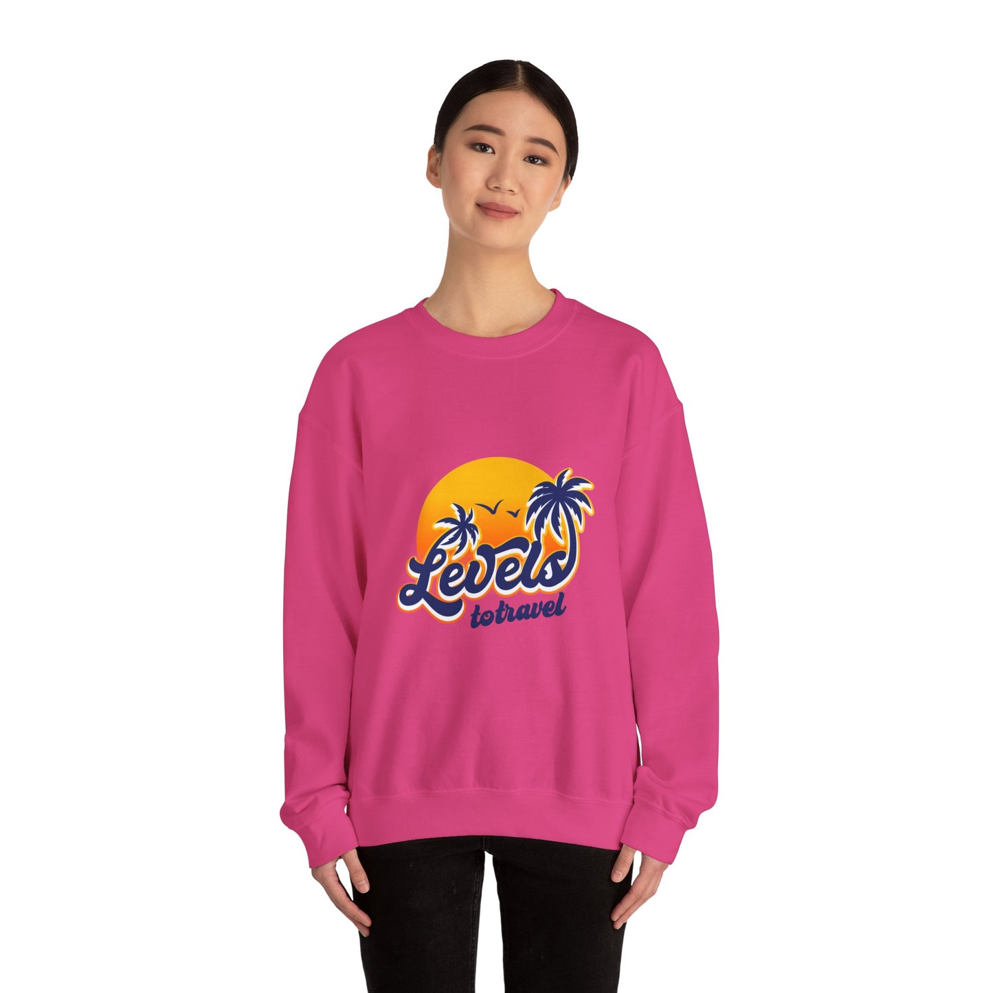 Levels to Travel Unisex Crewneck Sweatshirt - Perfect Travel Gift