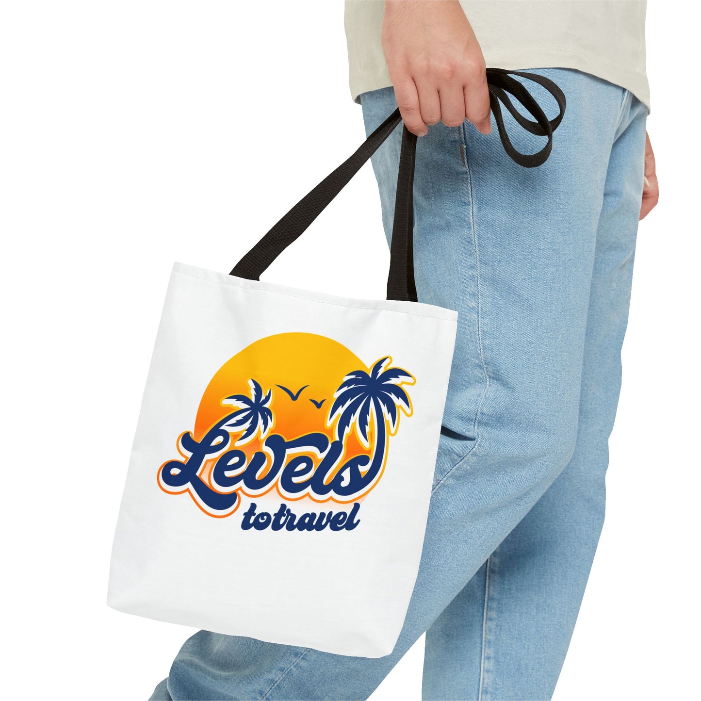 Levels to Travel Tropical Vibe Design Tote Bag