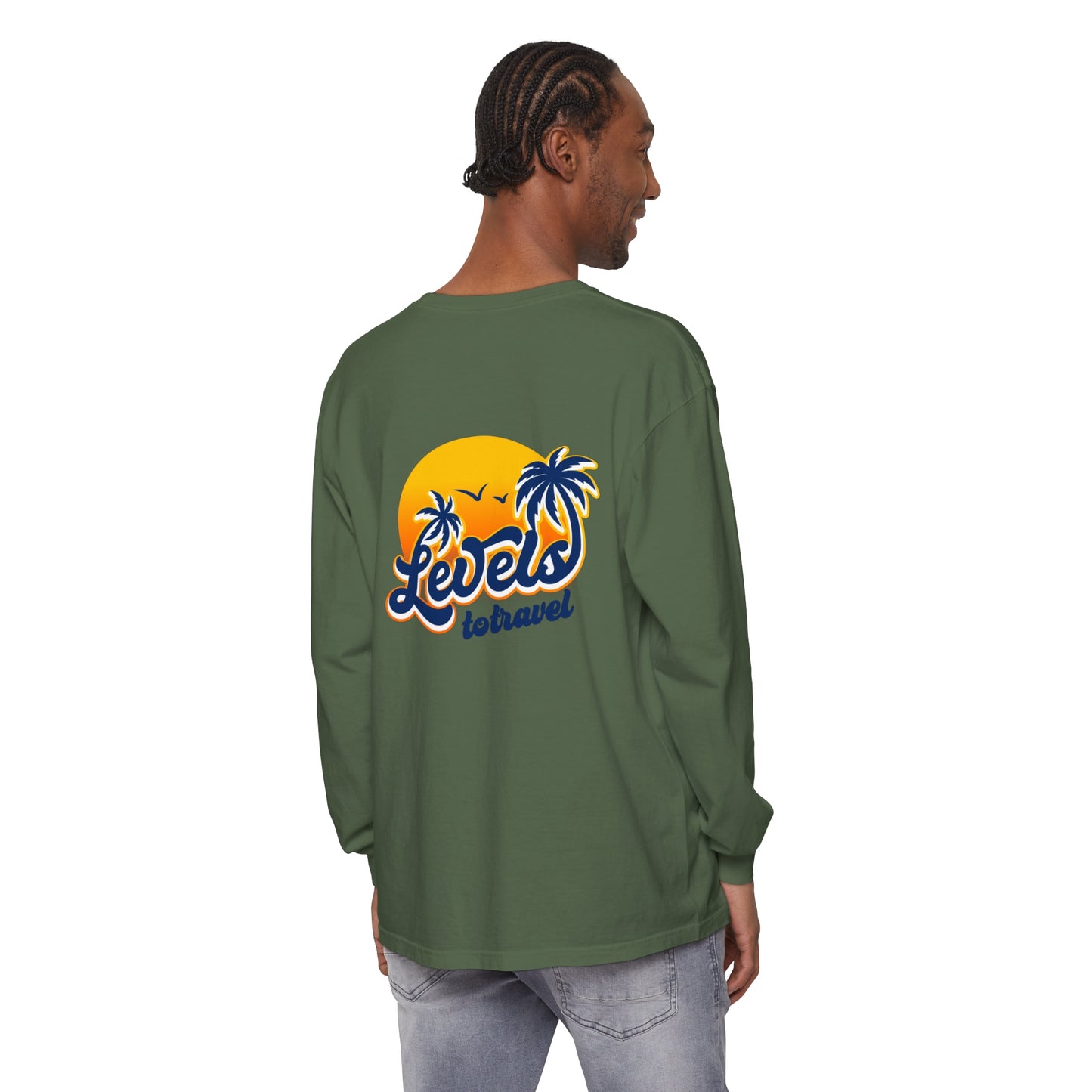 Beach Vibes Long Sleeve T-Shirt - "Levels to Travel"