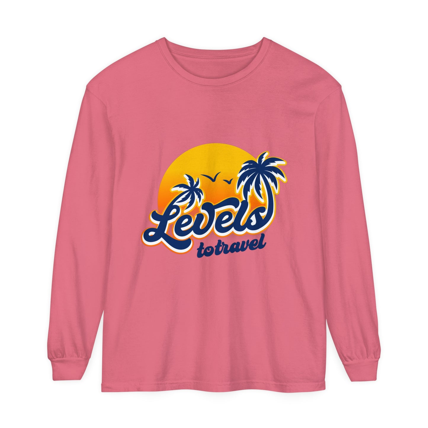 Beach Vibes Long Sleeve T-Shirt - "Levels to Travel"