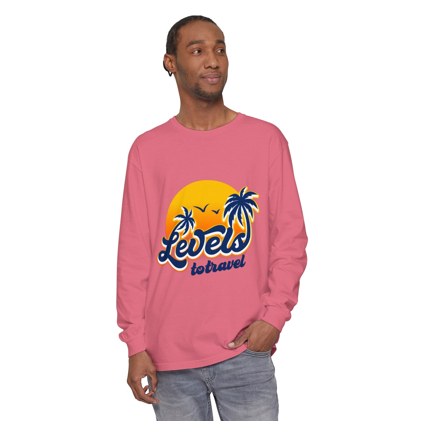 Beach Vibes Long Sleeve T-Shirt - "Levels to Travel"