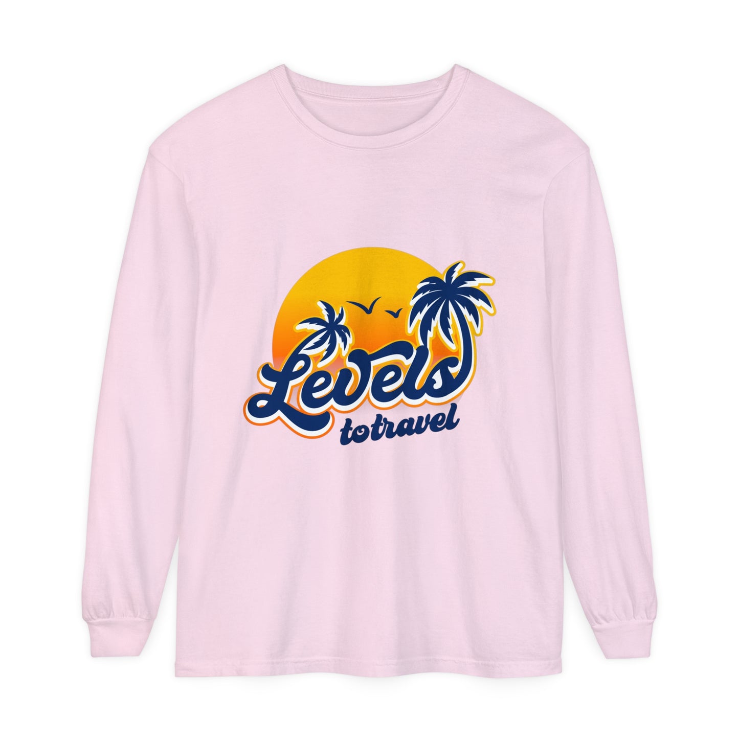 Beach Vibes Long Sleeve T-Shirt - "Levels to Travel"