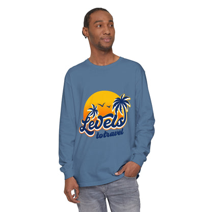 Beach Vibes Long Sleeve T-Shirt - "Levels to Travel"