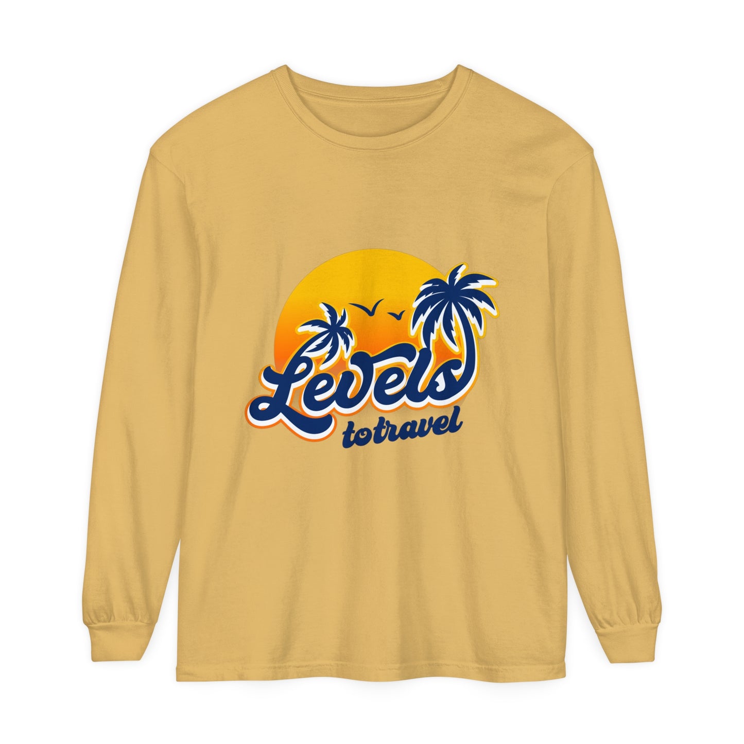 Beach Vibes Long Sleeve T-Shirt - "Levels to Travel"