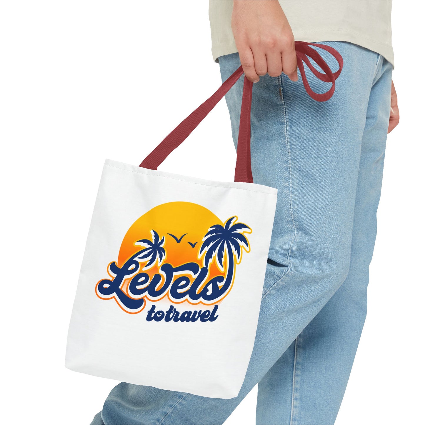 Levels to Travel Tropical Vibe Design Tote Bag