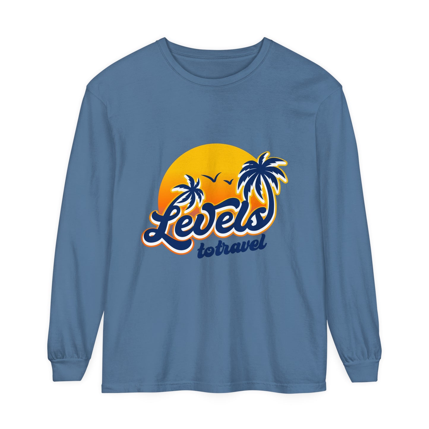 Beach Vibes Long Sleeve T-Shirt - "Levels to Travel"