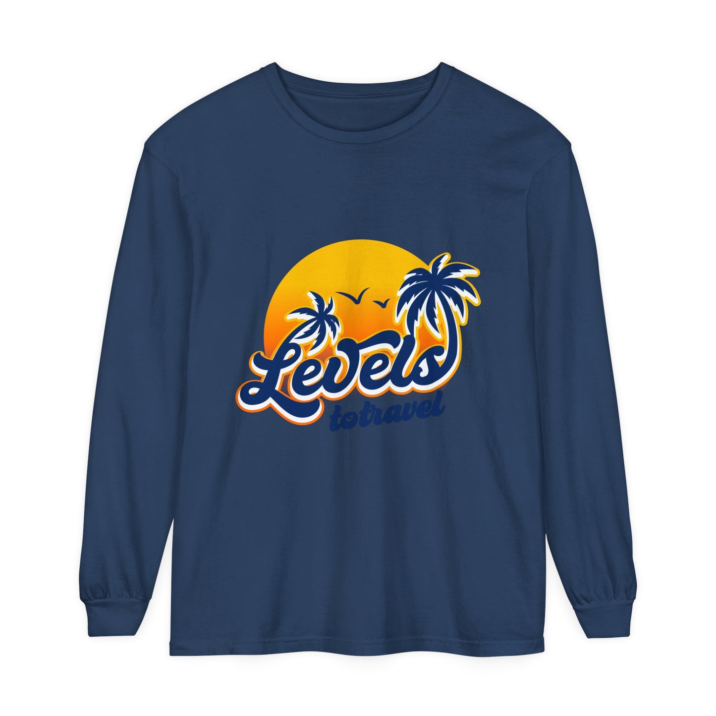 Beach Vibes Long Sleeve T-Shirt - "Levels to Travel"