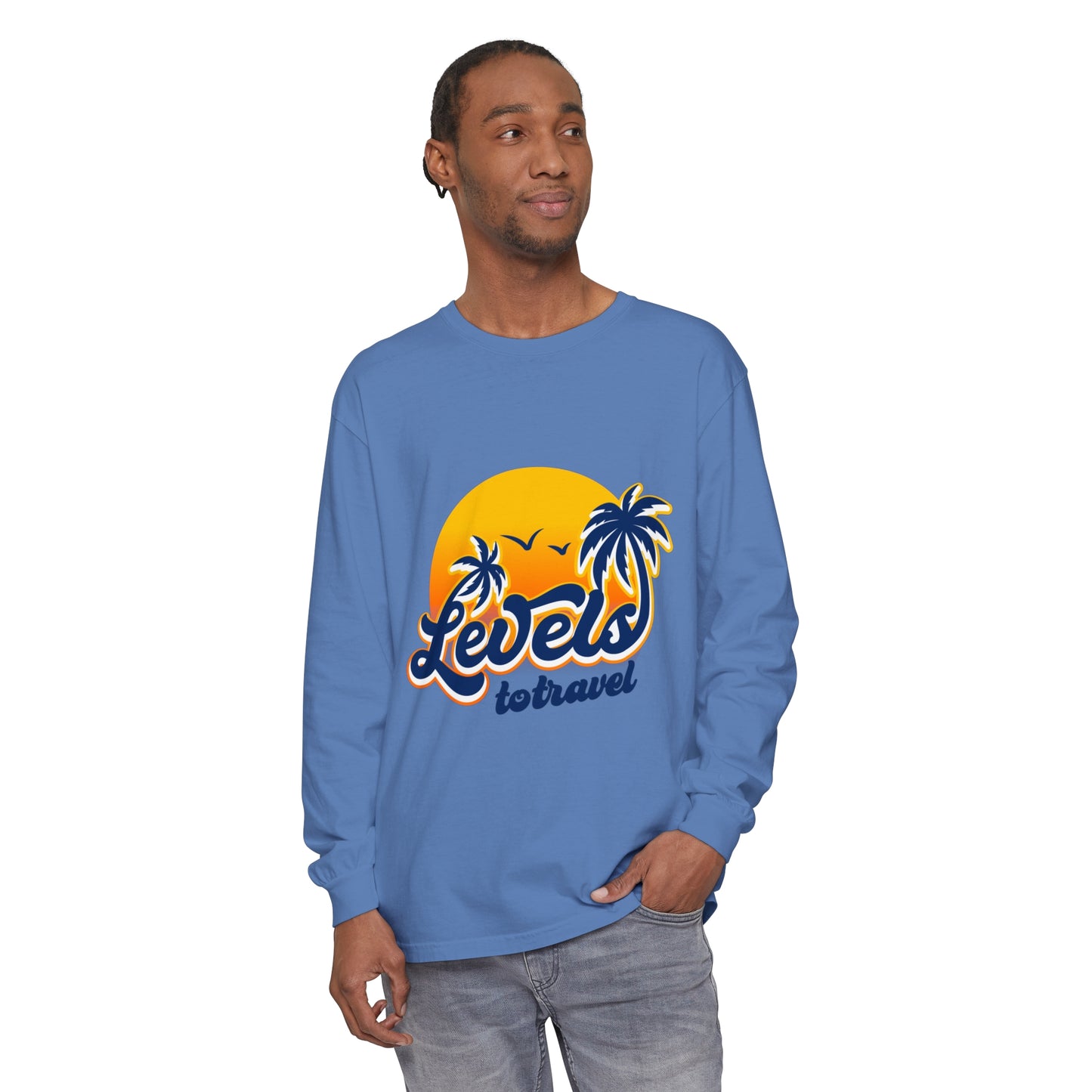 Beach Vibes Long Sleeve T-Shirt - "Levels to Travel"