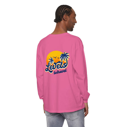 Beach Vibes Long Sleeve T-Shirt - "Levels to Travel"