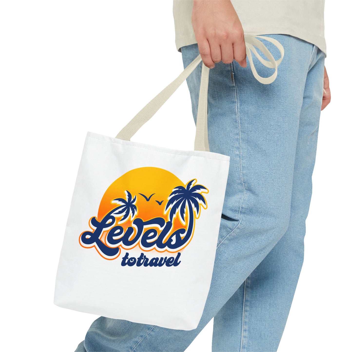 Levels to Travel Tropical Vibe Design Tote Bag