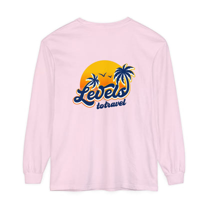 Beach Vibes Long Sleeve T-Shirt - "Levels to Travel"