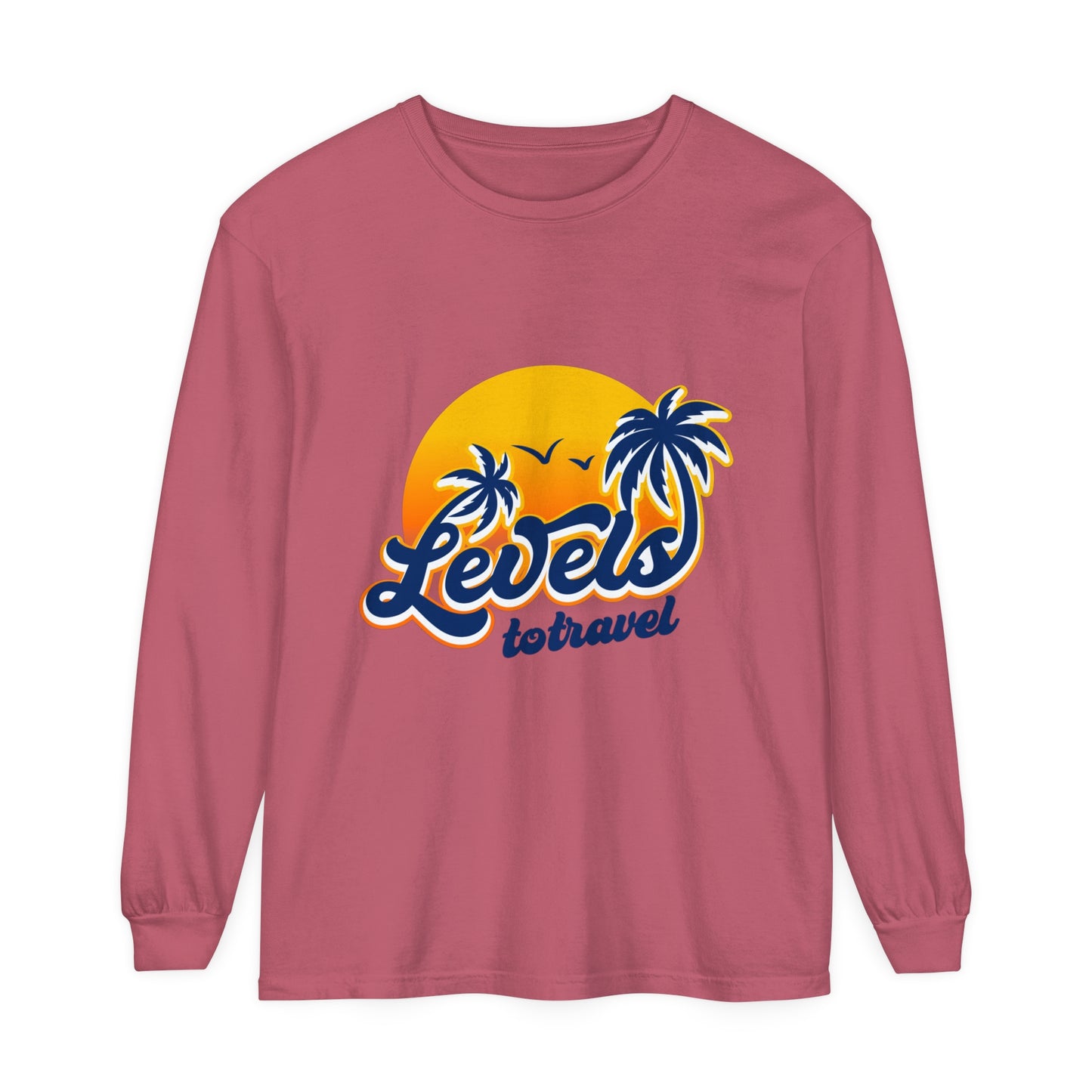 Beach Vibes Long Sleeve T-Shirt - "Levels to Travel"