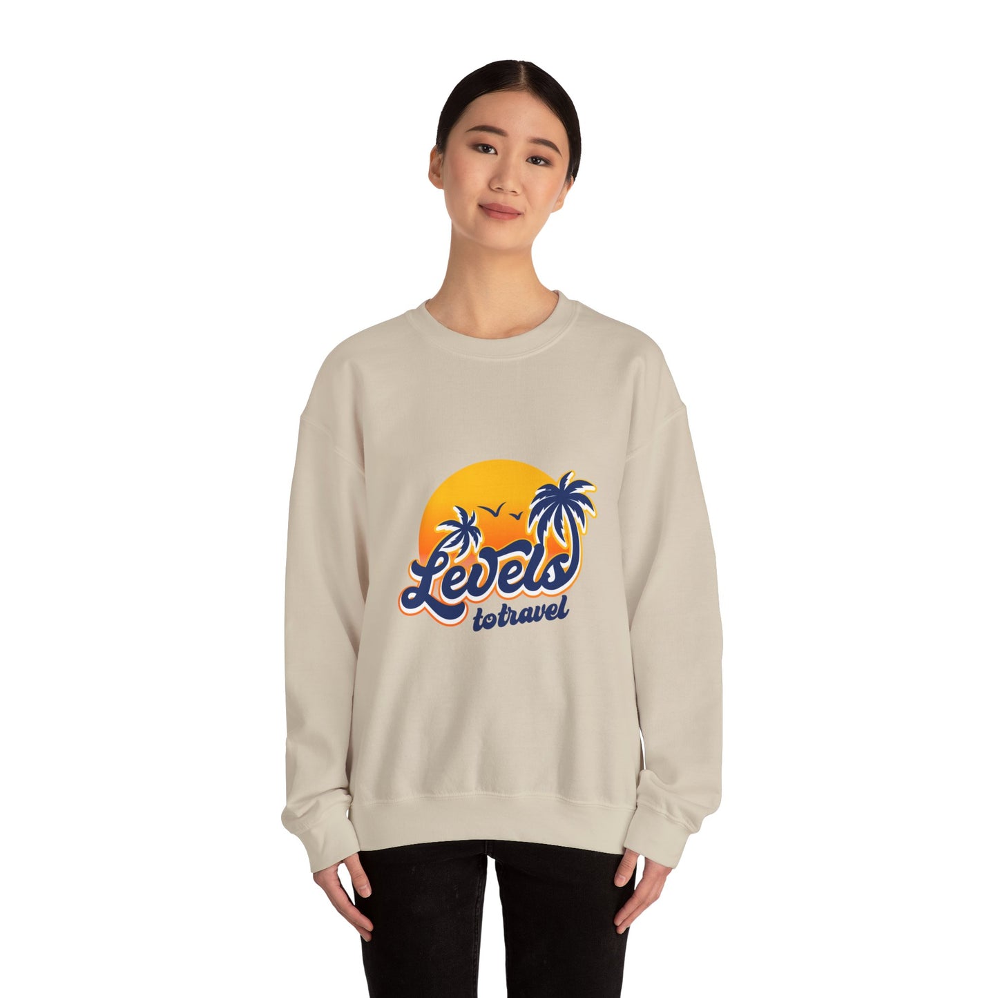 Levels to Travel Unisex Crewneck Sweatshirt - Perfect Travel Gift