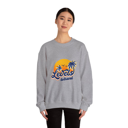 Levels to Travel Unisex Crewneck Sweatshirt - Perfect Travel Gift